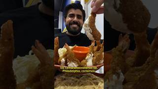 Mariscos rellenos con pasta gigante 😒carísimo Sabor bien shortvideo shorts foodie foodies cdmx [upl. by Adirehs]