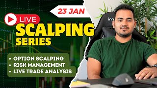 Intraday Trading  Scalping Nifty option  23rd Jan banknifty nifty intradaytrading [upl. by Heidt]