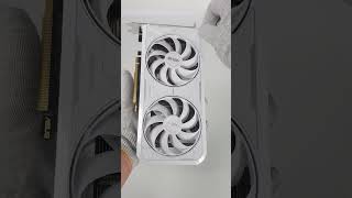 Asus Dual White OC GeForce RTX 3060 TI unboxing [upl. by Tamara]