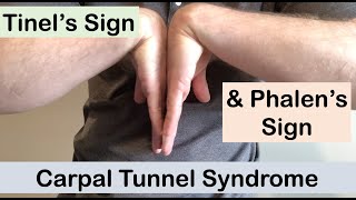 Carpal tunnel syndrome  Tinel’s sign and Phalen’s sign  Clinical Examination [upl. by Sobmalarah]