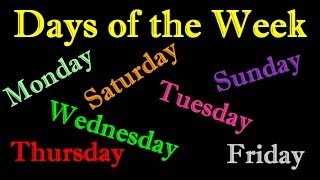 Learn English days of the week [upl. by Ytak156]