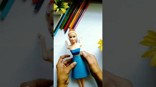 diy doll dress making [upl. by Shetrit]