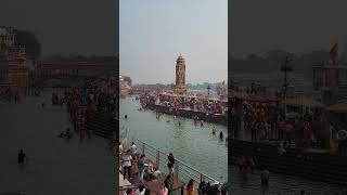 Haridwar Ganga harkipauri haridwar gangariver gangaaarti reelsfypシ travel viralreels india [upl. by Mossberg738]