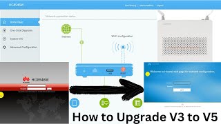 How to Upgrade HG8546M  Upgrade V3 to V5  Huawei Router V3 to V5  Unique iT Information [upl. by Delmer]