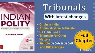 TribunalsComplete Indian Polity by MLaxmikanth for UPSC  Lecture 72 [upl. by Tyson]