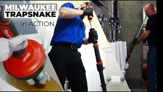 SEE Milwaukee TRAPSNAKE Drain Cleaning Solutions in Action [upl. by Heppman]