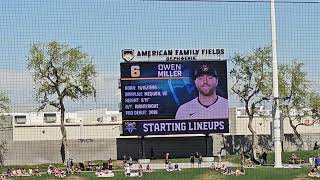 Milwaukee Brewers starting lineup vs Chicago White Sox 31324 [upl. by Karisa]