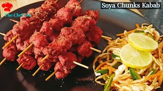 Soya Chunks Stick Kabab In 5 Minute  Soybean Stick Recipe Stick Kabab Recipe  By The ChefOn [upl. by Aicul]