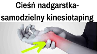 Cieśń nadgarstka samodzielny kinesiotaping [upl. by Sobel]