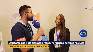 Alunos do IFBA Camaçari recebem menção honrosa nos EUA por projeto inovador [upl. by Byran]