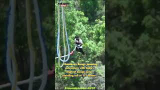 Bungy Jumping  Himalayan Bungy Rishikesh  Viswadarshan RKSS [upl. by Oicnoel]