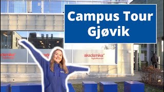 Campus Tour  Gjøvik  NTNU [upl. by Akinyt57]