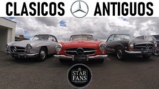 Autos Clasicos y Antiguos Mercedes Benz  StarFans Colombia 2018 [upl. by Naillimxam]