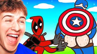 Reacting To The FUNNIEST SUPERHERO ANIMATIONS on YOUTUBE [upl. by Isla]