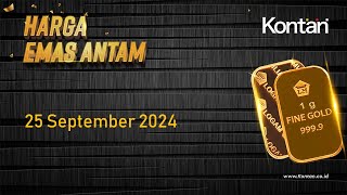 Harga Emas Antam Rabu 25 September 2024 Naik Rp 20000  KONTANTV [upl. by Berta]