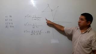 42 Teoría combinatoria  Puntos no colineales [upl. by Linis]