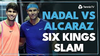 Rafael Nadal vs Carlos Alcaraz Highlights  Six Kings Slam 2024 [upl. by Assiralc]