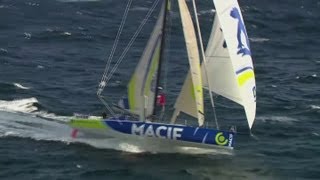 Francois Gabart takes Vendee Globe lead [upl. by Lamak]