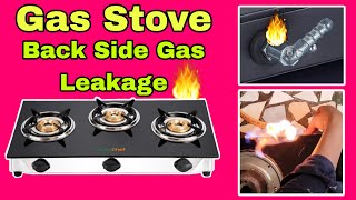 Gas Stove Back Side Gas Leakage  கேஸ் அடுப்பு லீக்கேஜ் சரி செய்வது எப்படி [upl. by Lenox]