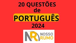 NOSSO RUMO  CORREÇÃO DE 20 QUESTÕES DE PORTUGUÊS [upl. by Peti786]