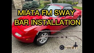 NA Miata FM Sway Bar and End Link Installation  Part I [upl. by Woodman]