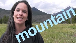 How to Say MOUNTAIN and SENTENCE  American English [upl. by Colman]