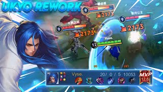 UKYO TACHIBANA REWORK IS CRAZY OVERPOWERED WITH PENTAKILL BEST BUILD ARCANA HONOR OF KINGS [upl. by Elpmid]