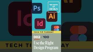 Use the Right Design Program  Day 2 of 100 Days of Design shorts [upl. by Ordnassela]