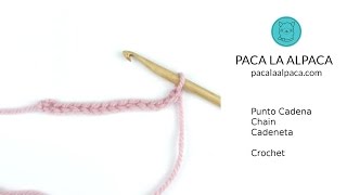 Punto Cadena Crochet  Chain  Cadeneta Ganchillo [upl. by Isabea]