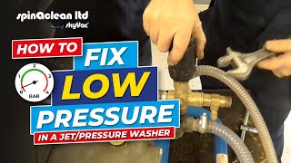 How to Resolve a Low Pressure Problem on a JetPressure Washer [upl. by Goldia]