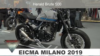 2020 Herald Brute 500 Walkaround at EICMA 2019 Fiera Milano Rho Italy [upl. by Gnahk1]