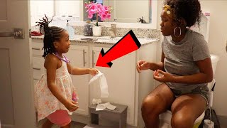 FAKE POOP PRANK ON KIDS BAD IDEA [upl. by Enialed]