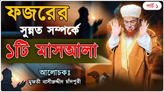 ফজরের সুন্নত সম্পর্কে ১টি মাসআলা  1 Masala about Fajr Sunnah  Nasiruddin Chandpuri banglawaz [upl. by Aday777]