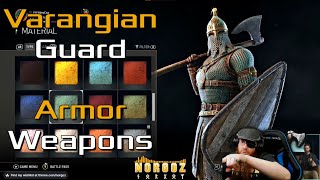 Varangian Guard Armors Materials Weapons For Honor reaction [upl. by Christos162]