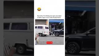 Homem bate no carro do Celso Russomano 😂😂 meme shorts videosengraçados [upl. by Ahsilla]