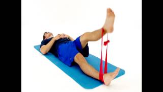 ELASTIC BAND  STRAIGHT LEG RAISE  SLR hep2go [upl. by Coit]