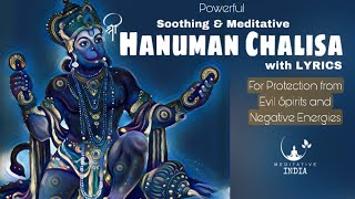 HANUMAN CHALISA with LYRICS  SOOTHING 1 HOUR HANUMAN MANTRA CHANTING  SUCCESS GROWTH amp PROTECTION [upl. by Katey]