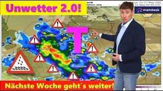 ACHTUNG Neue Unwetter stehen an Schwere Gewitter und neuer Starkregen Bleibt das bis Juni [upl. by Wyly]