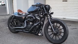 Harley Davidson Sportster Iron 883 bobber with new mods  South Africa  Cape Town [upl. by Tilagram]