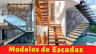 50 MODELOS DE ESCADAS INTERNAS PARA CASAS MODERNAS [upl. by Neda847]