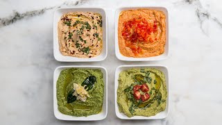 Hummus 4 Ways [upl. by Ainerbas]