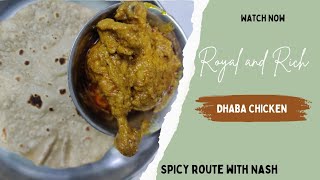 Dhaba ChickenSuperb Side dish Recipe for Chapati [upl. by Ynoyrb]