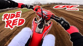 SHREDDING a Honda CRF450R First Ride [upl. by Oicapot]