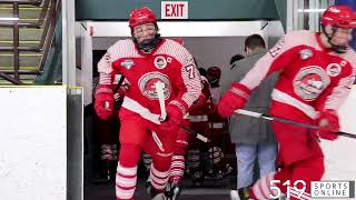 GOJHL Playoffs Game 1  St Catharines Falcons vs Fort Erie Meteors [upl. by Aleacem]