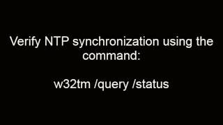 Configuring NTP on Windows 2012 Server [upl. by Chastity423]