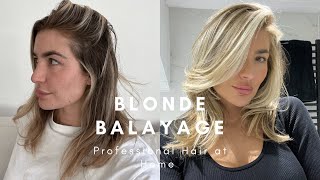 How to Professionally Balayage Hair at Home  Step by Step How I Do My Hair  Redken Wella [upl. by Zitvaa]