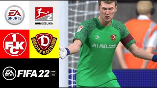 FIFA 22 1FC Kaiserslautern vs SG Dynamo Dresden l Relegation  Hinspiel FULL HD x PS5 [upl. by Nash]