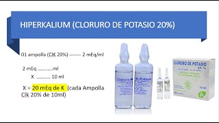 HIPOKALEMIA  CORRECCIÓN DE LA HIPOKALEMIA  CASO CLÍNICO HIPOKALEMIA  HIPOPOTASEMIA [upl. by Dudley]