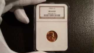 Beautiful 1955S Lincoln Wheat Cent  NGC MS66 Graded Collector Piece [upl. by Aleel324]