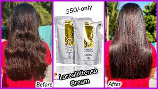 How To use Parlour like hair straightening kit at homeloreal xtenso straightening kitReview amp Demo [upl. by Xymenes]